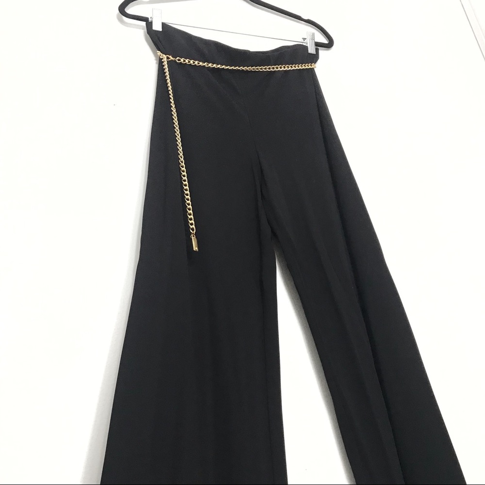 Ralph Lauren NWT Black High-Waisted Wide Leg Pants
